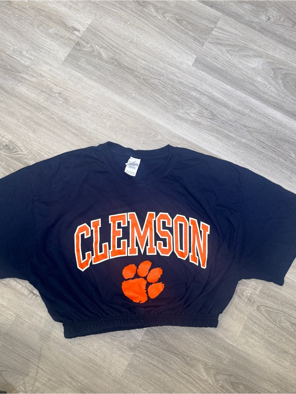 Clemson Reworked Custom Crop Top - Picture 3 of 5